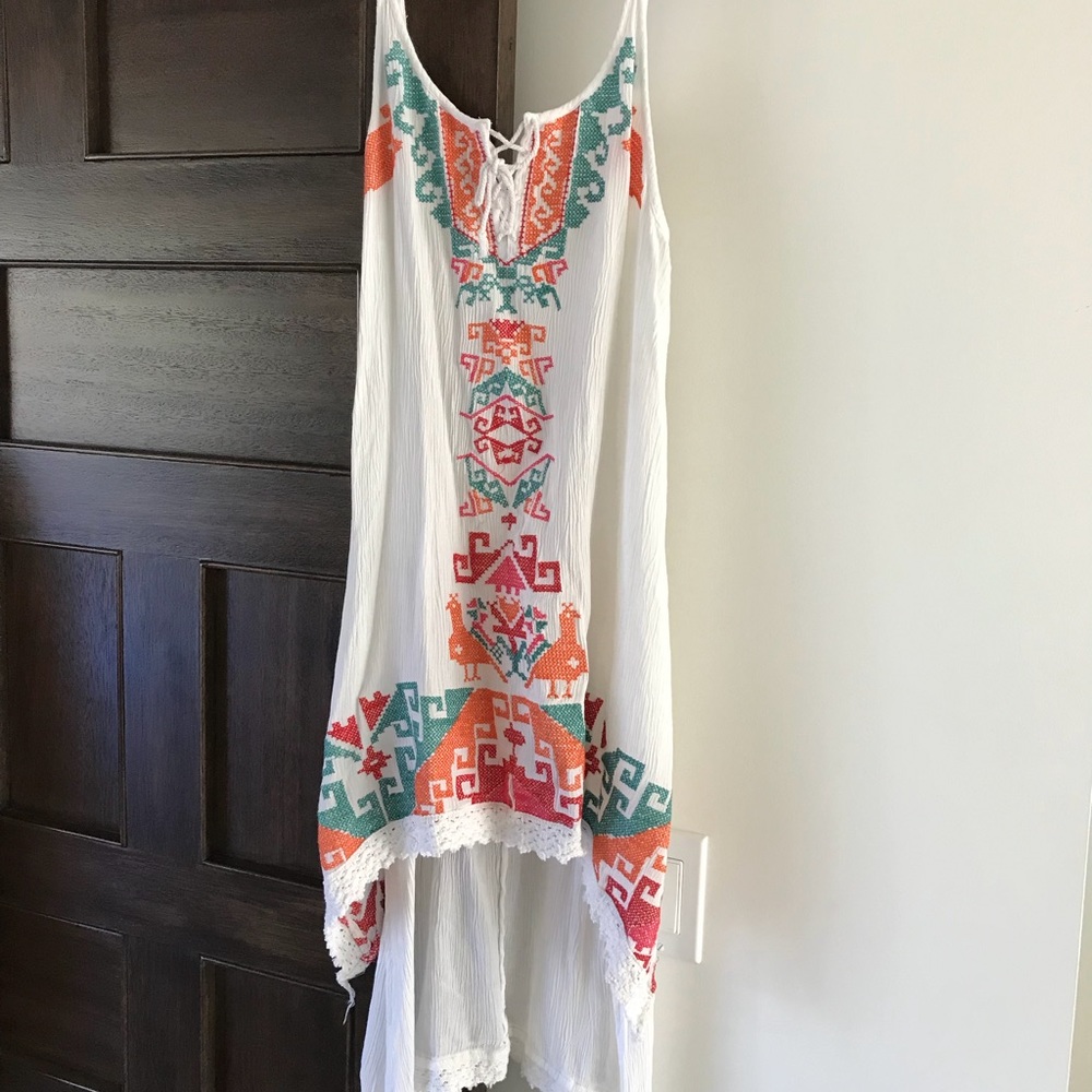 Aztec high low top/dress/cover up
